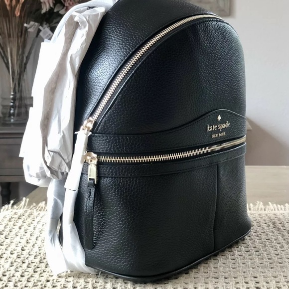 KATE SPADE Medium Karina backpack black leather - Picture 3 of 8